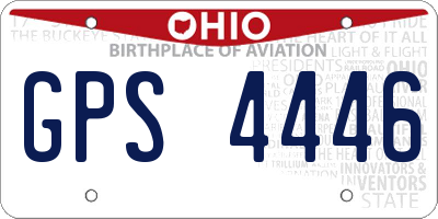 OH license plate GPS4446