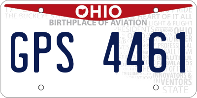 OH license plate GPS4461