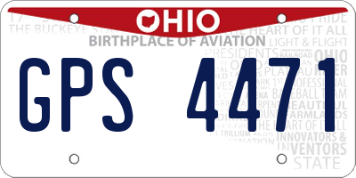 OH license plate GPS4471