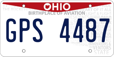 OH license plate GPS4487