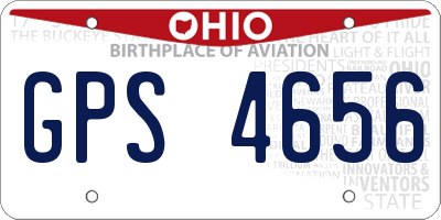 OH license plate GPS4656