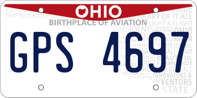 OH license plate GPS4697