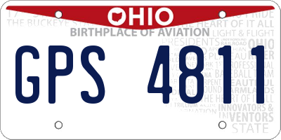 OH license plate GPS4811