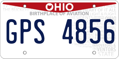OH license plate GPS4856