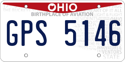 OH license plate GPS5146