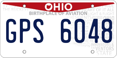 OH license plate GPS6048