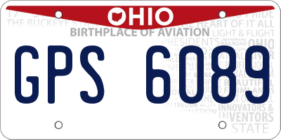 OH license plate GPS6089