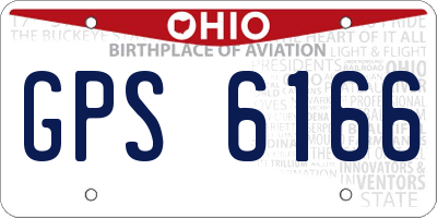 OH license plate GPS6166