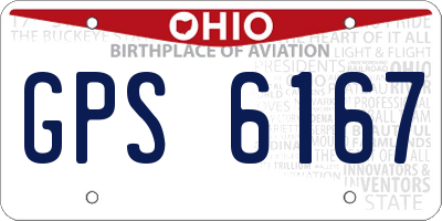 OH license plate GPS6167