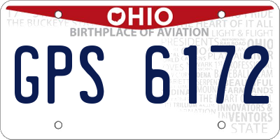 OH license plate GPS6172