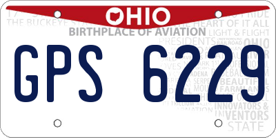 OH license plate GPS6229