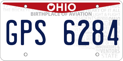 OH license plate GPS6284