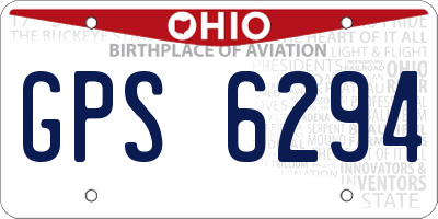 OH license plate GPS6294