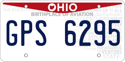 OH license plate GPS6295