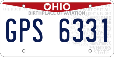 OH license plate GPS6331