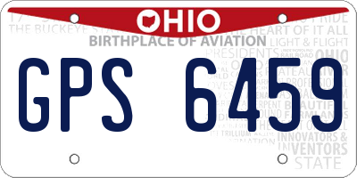 OH license plate GPS6459