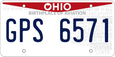 OH license plate GPS6571