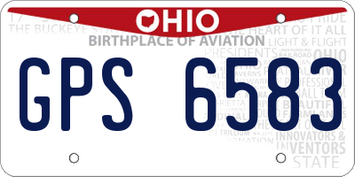 OH license plate GPS6583