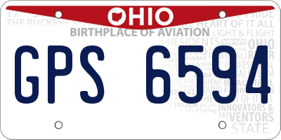 OH license plate GPS6594