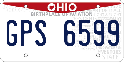 OH license plate GPS6599