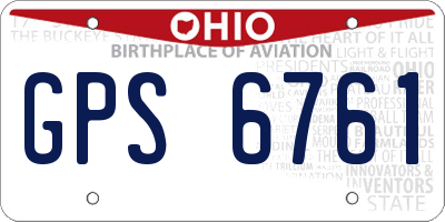 OH license plate GPS6761