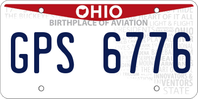OH license plate GPS6776