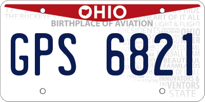OH license plate GPS6821