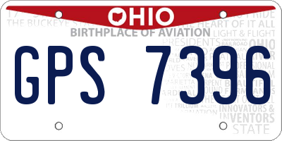 OH license plate GPS7396
