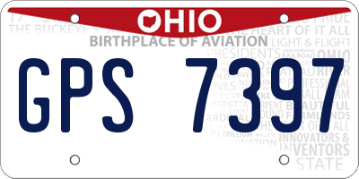 OH license plate GPS7397