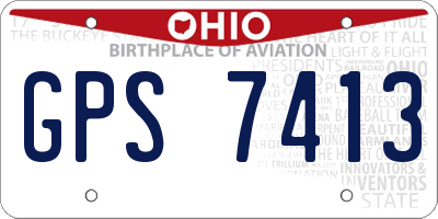 OH license plate GPS7413