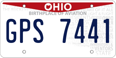 OH license plate GPS7441