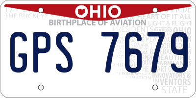 OH license plate GPS7679