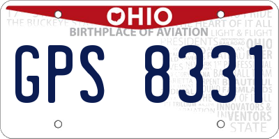 OH license plate GPS8331