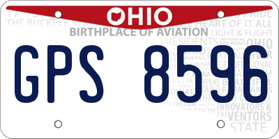 OH license plate GPS8596