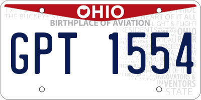 OH license plate GPT1554