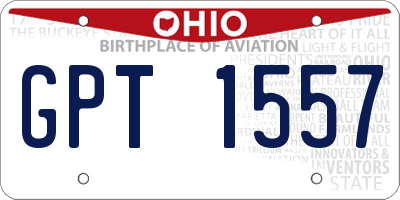 OH license plate GPT1557