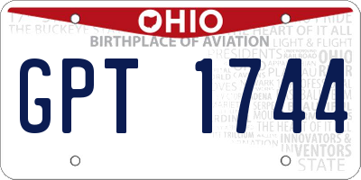 OH license plate GPT1744