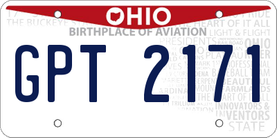 OH license plate GPT2171