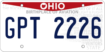 OH license plate GPT2226