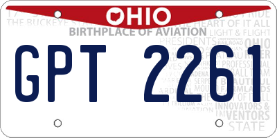 OH license plate GPT2261