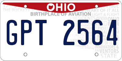 OH license plate GPT2564