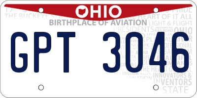 OH license plate GPT3046