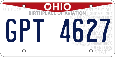 OH license plate GPT4627