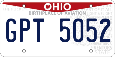 OH license plate GPT5052