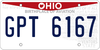 OH license plate GPT6167