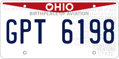 OH license plate GPT6198
