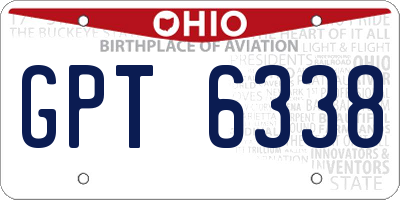 OH license plate GPT6338