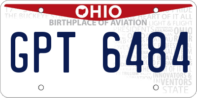 OH license plate GPT6484