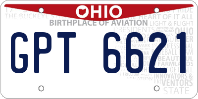OH license plate GPT6621