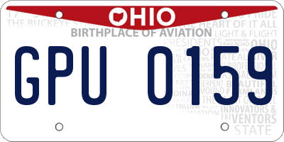 OH license plate GPU0159